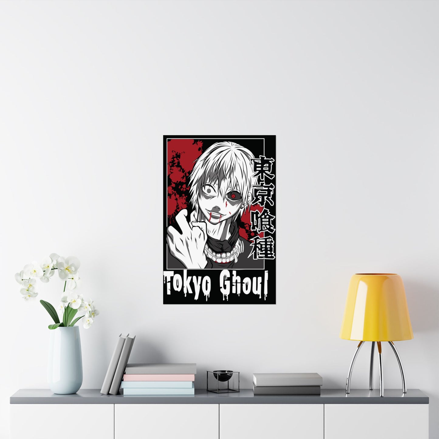 Senile Kaneki Matte Vertical Poster | Tokyo Ghoul Anime Wall Art