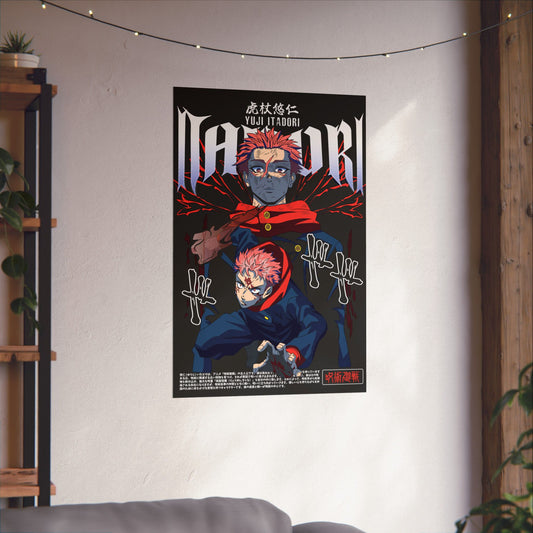 Yuji Itadori Domain Expansion Matte Poster | Anime-Inspired Wall Art | Anime Decor | Mahito vs Yuji Artwork