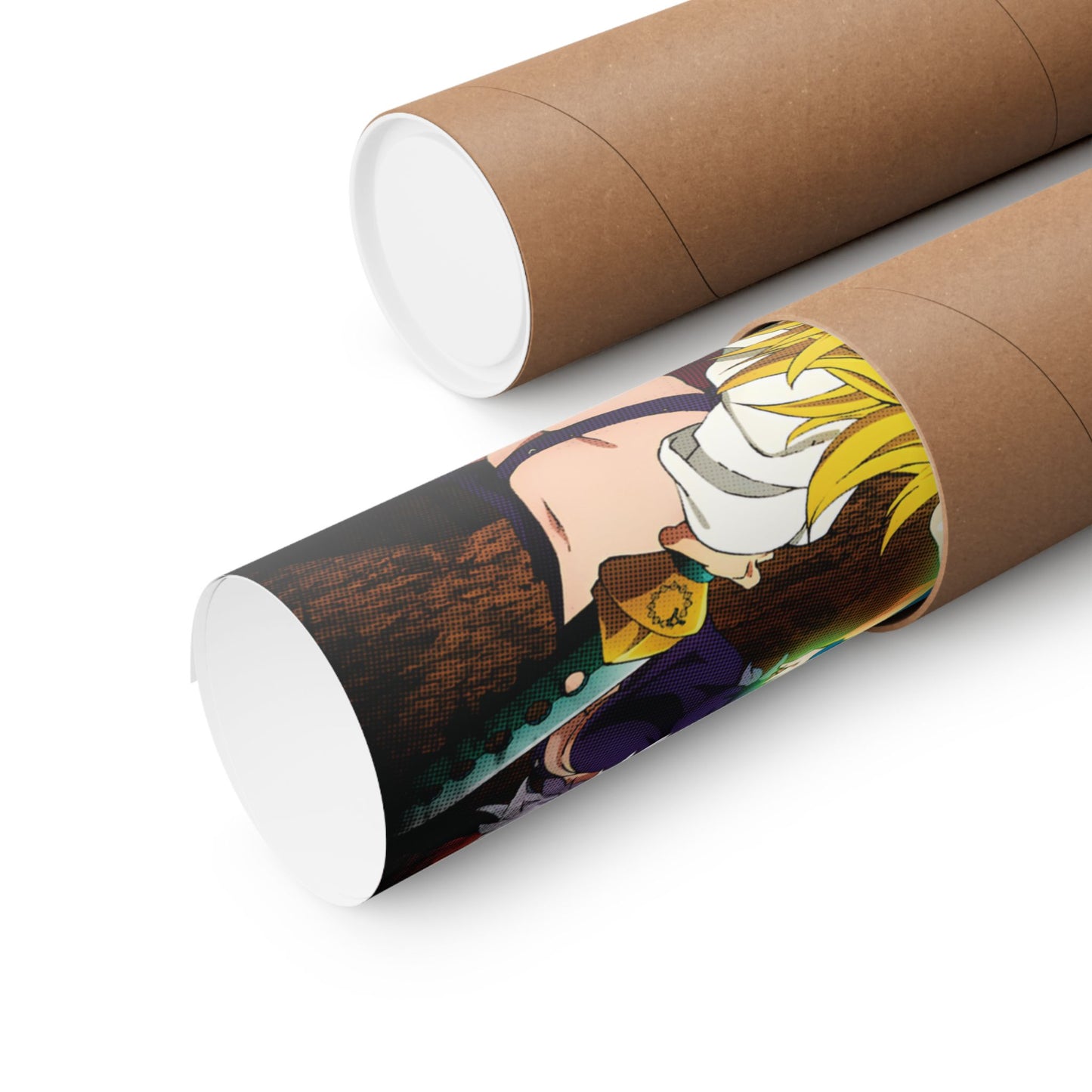 Sins Unleashed Poster | Meliodas Ban Escanor Wall Art | Anime Group Decor | Manga-Inspired Print | Shonen Anime Poster