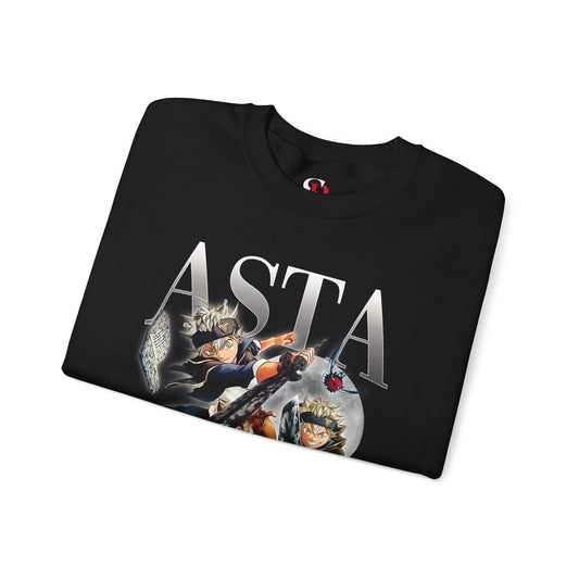 Asta “No Magic, No Limits” Unisex Heavy Crewneck | Black Clover Streetwear Sweatshirt