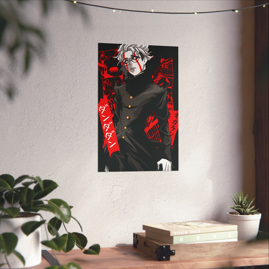 Ken Takakura Turbo Granny Mode Matte Vertical Poster | Dandadan Anime Wall Art