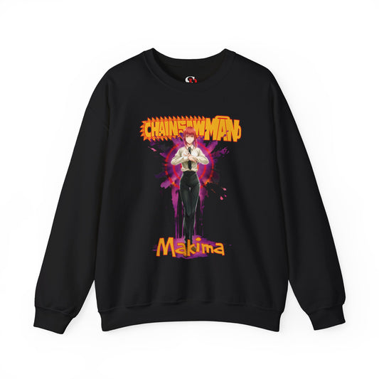 Control Devil Makima Unisex Heavy Blend Crewneck Sweatshirt | Chainsaw Man Anime Pullover