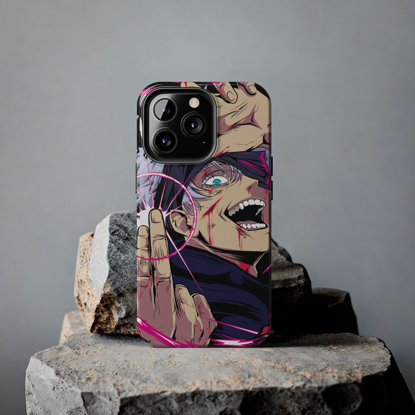 Satoru Gojo Phone Case | Reversal Red Anime-Inspired Protective Case | iPhone & Samsung Otaku Manga Cover