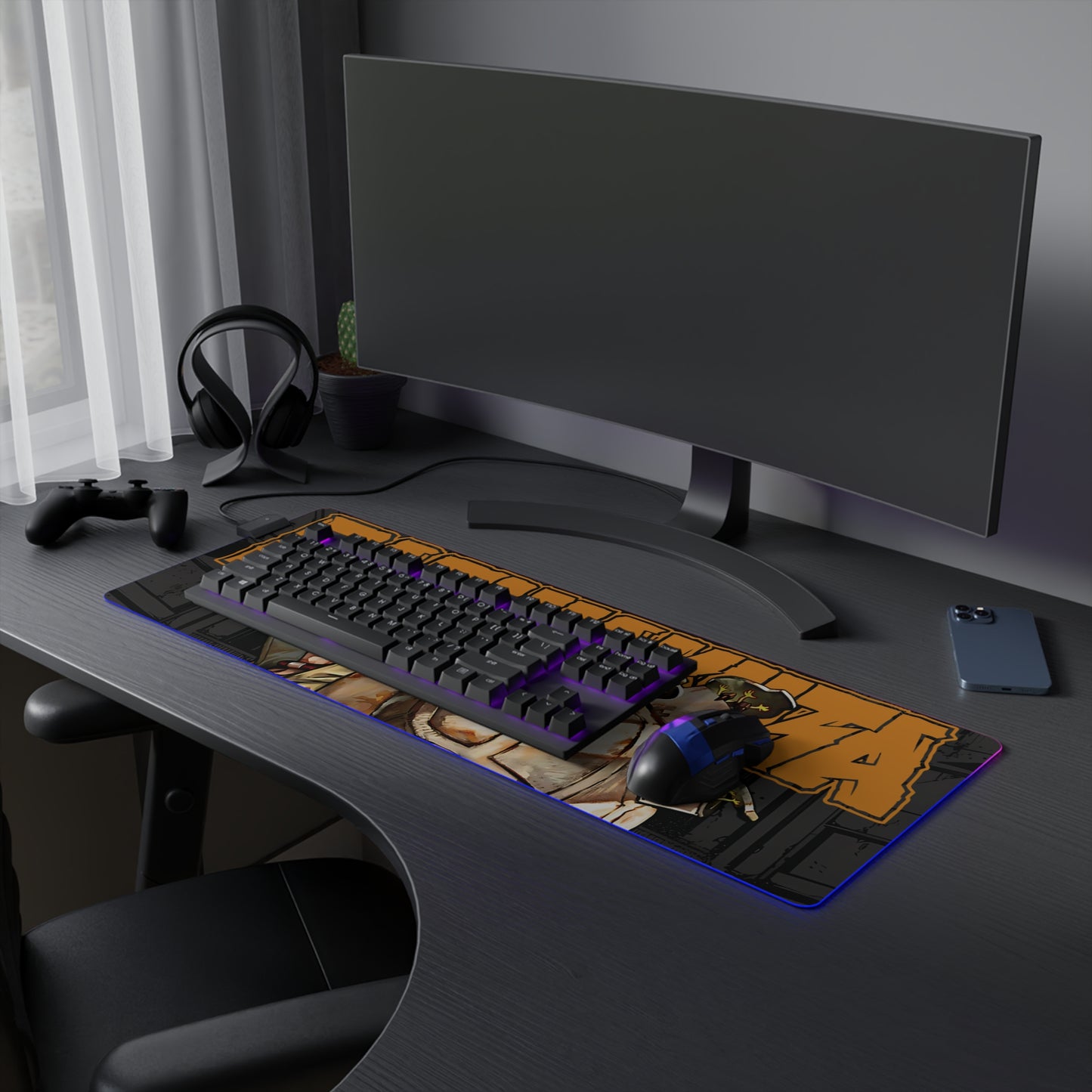 Bundus Begalkeit LED Gaming Mouse Pad | Anime-Inspired Desk Mat