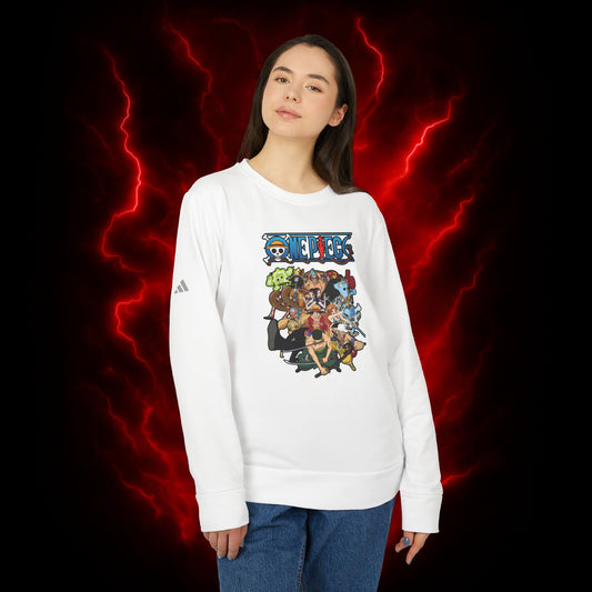 Strawhat Crew Adidas Unisex Fleece Crewneck Sweatshirt