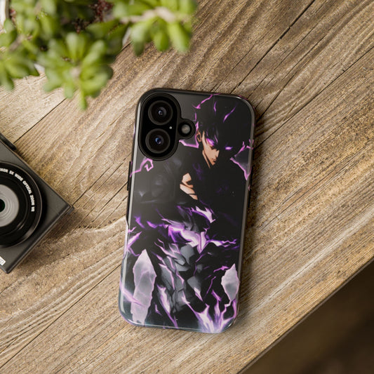 Sung Jin-Woo Shadow Monarch Awakening Double Layered Phone Case | Anime-Insired Protective Case for iPhone & Samsung