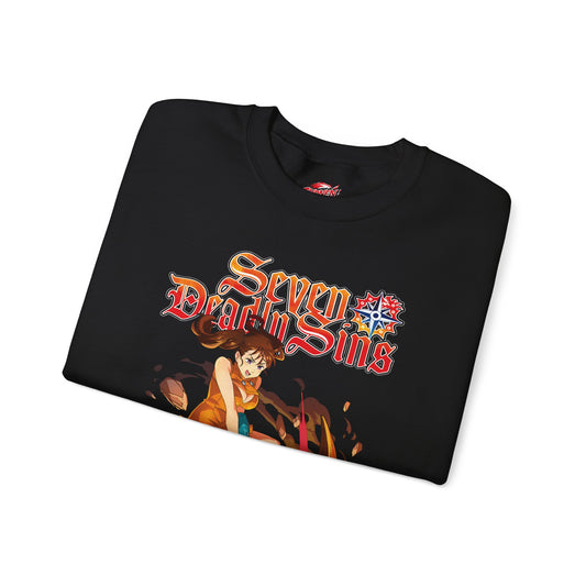 Serpent Sin of Envy Diane Unisex Heavy Blend Crewneck Sweatshirt | Anime-Inspired Graphic Sweater | Manga Pullover