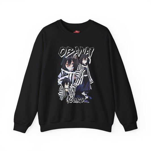 Obanai Iguro Crewneck – Serpent Hashira Anime-Inspired Sweatshirt | Japanese Streetwear Pullover | Unisex Otaku Gift