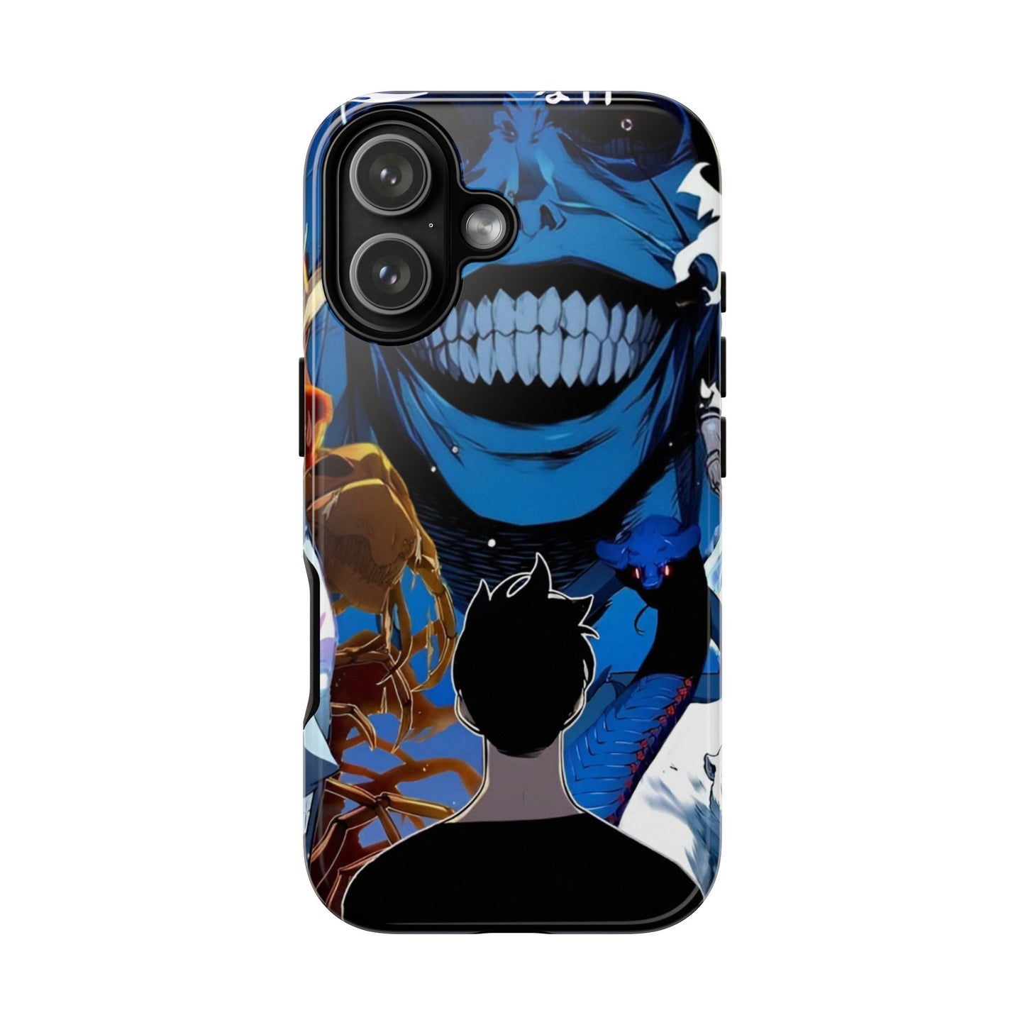 Sung Jin-Woo vs Statue of God Double Layered Phone Case | Double Dungeon Anime-Inspired Protective Case for iPhone & Samsung