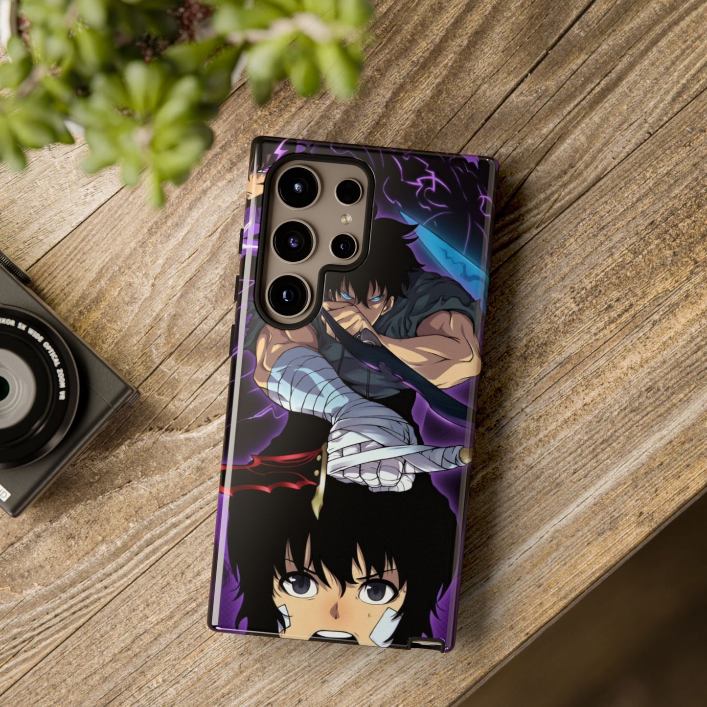 Sung Jin-Woo Shadow Awakening Double Layered Phone Case | Anime-Inspired Protective Case for iPhone & Samsung
