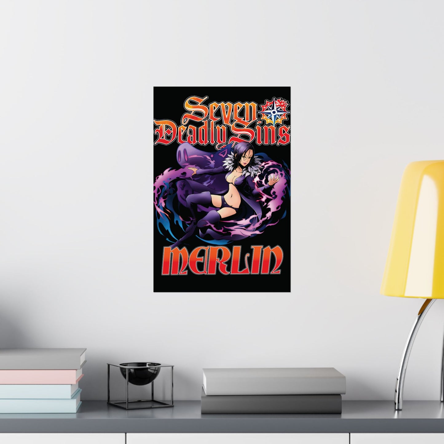 Boar Sin of Gluttony Merlin Poster | Anime-Inspired Wall Art | Manga Decor | Otaku Room Poster