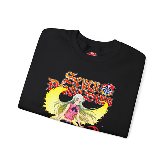 Goddess Elizabeth Crewneck Sweatshirt | Anime-Inspired Streetwear Graphic Sweater | Manga Pullover