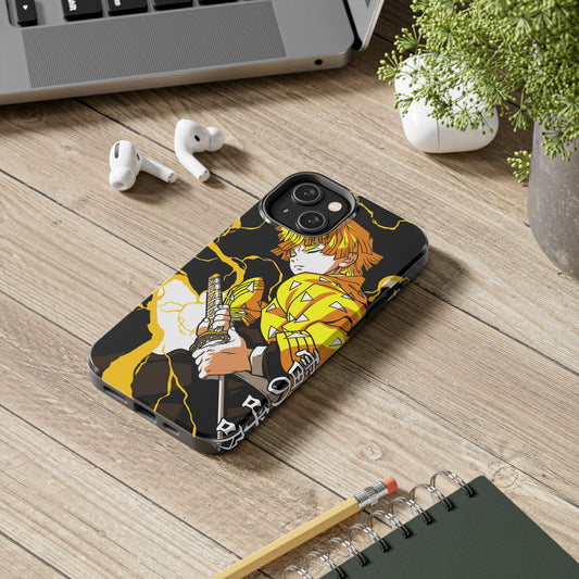 Sleeping Zenitsu Anime Phone Case | Anime-Inspired Protective Cover | Double Layer Otaku Case