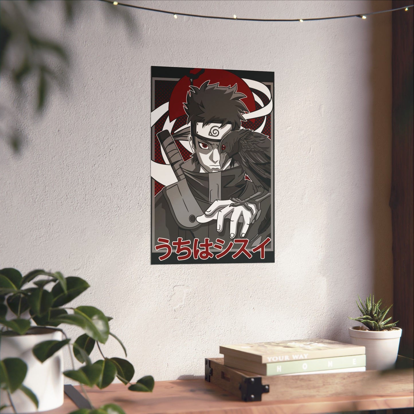 Shisui Uchiha Kotoamatsukami Matte Poster | Anime-Inspired Wall Art | Mangekyo Sharingan Uchiha Decor | Otaku Manga Wall Print