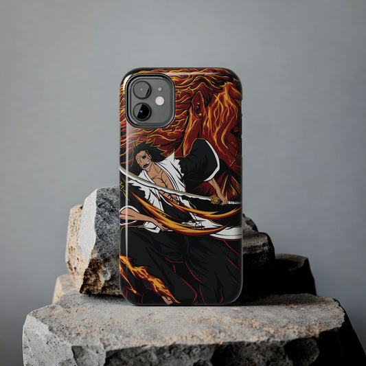 Genryūsai Yamamoto Flame Bankai Double Layered Phone Case | Bleach-Inspired Protective Anime Case