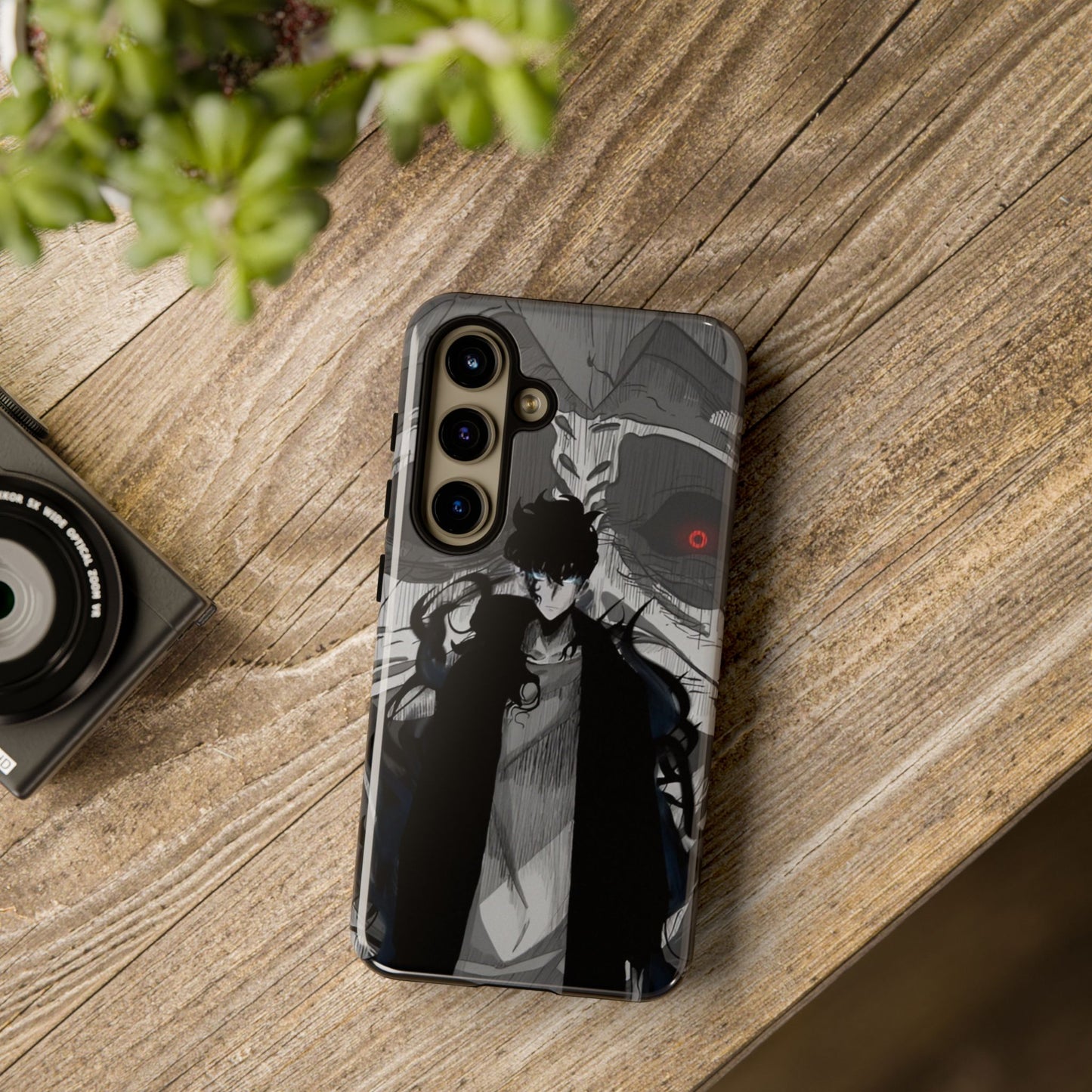 Sung Jin-Woo Monarch’s Rise Double Layered Phone Case | Shadow Monarch Anime-Inspired Protective Case for iPhone & Samsung