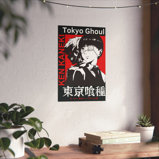 Ken Kaneki II Matte Vertical Poster | Tokyo Ghoul Anime Wall Art