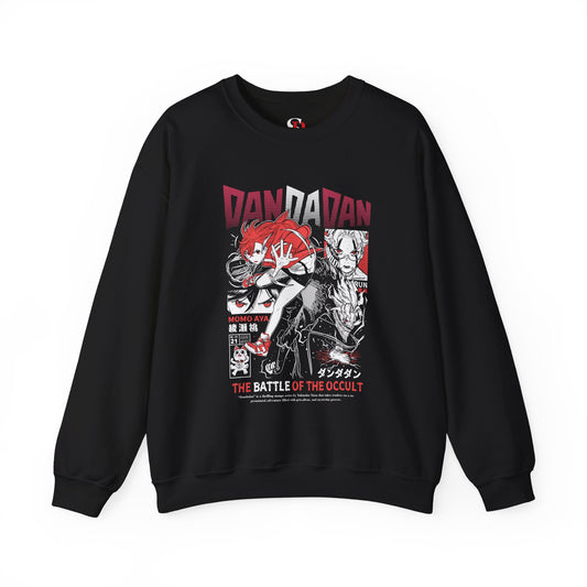 Momo Ayase “Battle Of The Occult” Unisex Heavy Crewneck | Dandadan Streetwear Sweatshirt
