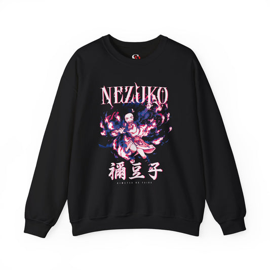 Nezuko Exploding Blood Crewneck | Demon Slayer Unisex Anime Sweatshirt