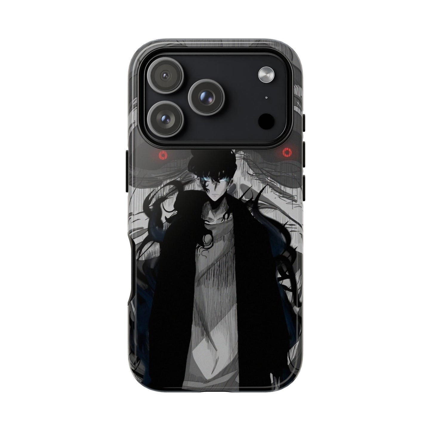 Sung Jin-Woo Monarch’s Rise Double Layered Phone Case | Shadow Monarch Anime-Inspired Protective Case for iPhone & Samsung