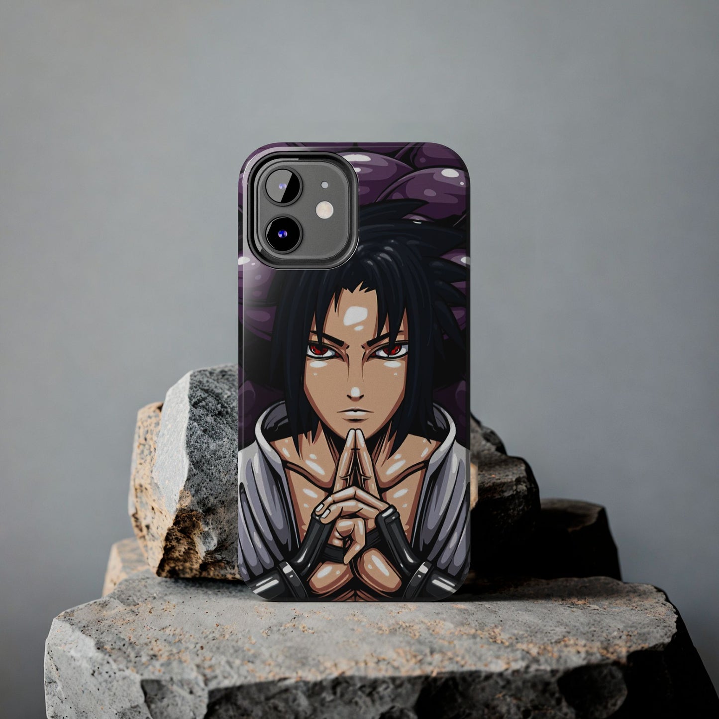 Sasuke Uchiha Mangekyo Sharingan Phone Case | Anime-Inspired Protective Case | Uchiha iPhone & Samsung Cover | Otaku Manga Case