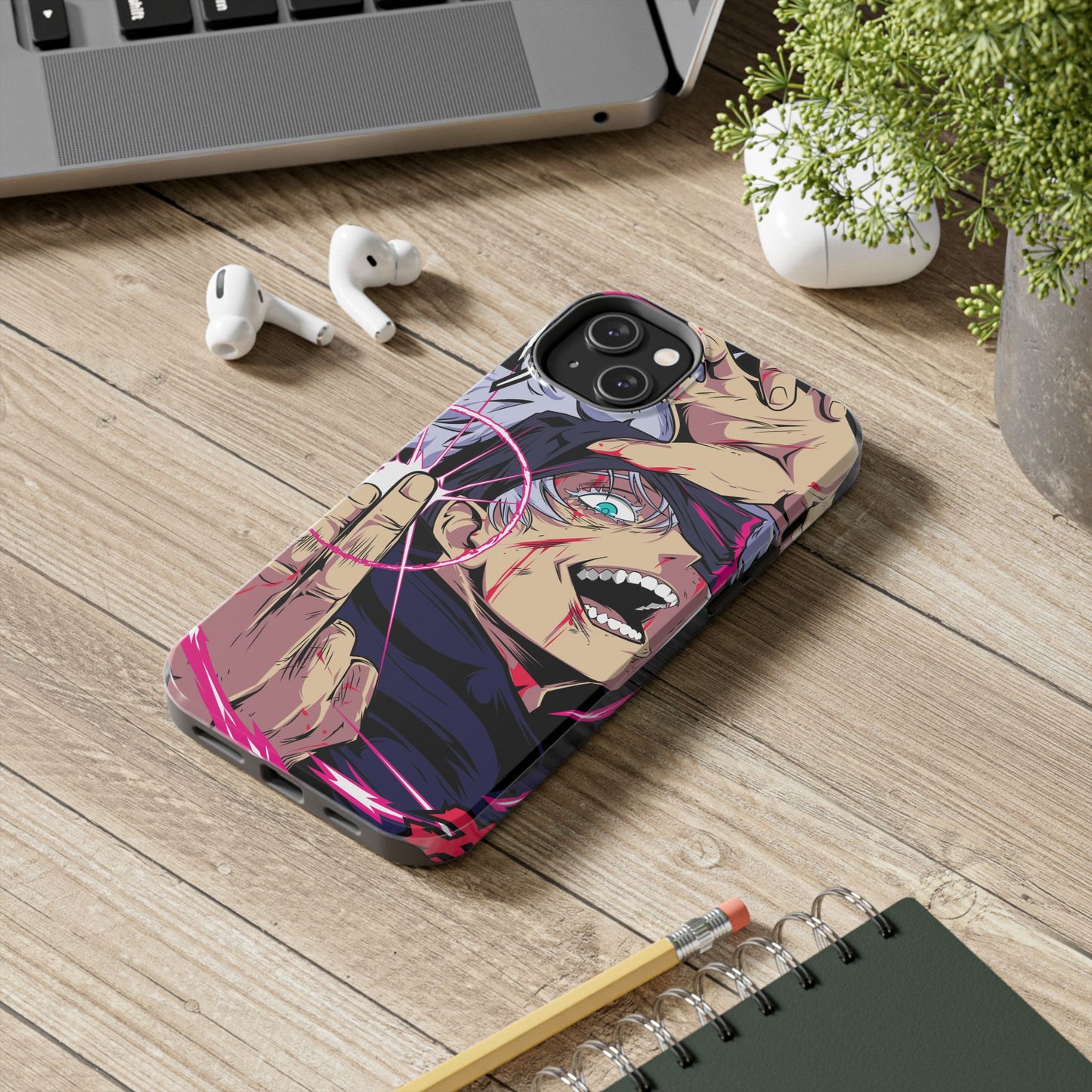 Satoru Gojo Phone Case | Reversal Red Anime-Inspired Protective Case | iPhone & Samsung Otaku Manga Cover