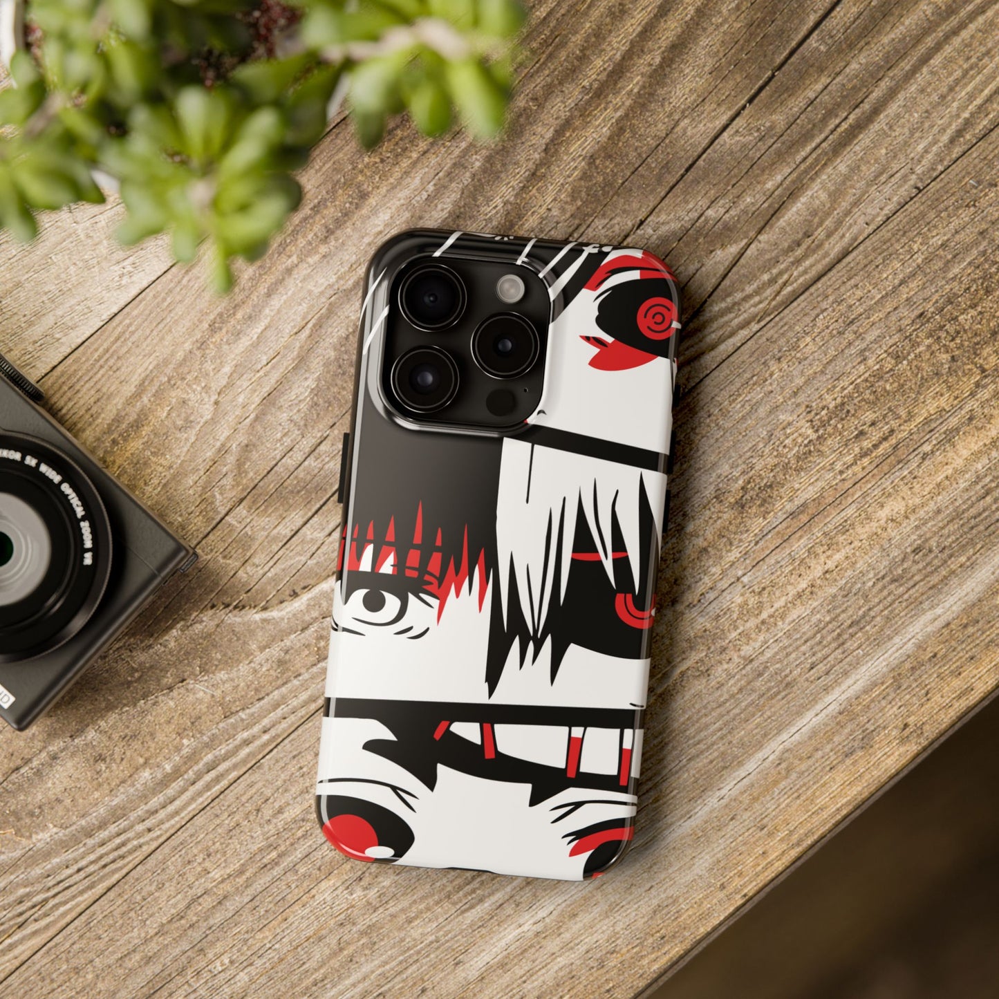 Crimson Gaze Double Layered Phone Case | Anime Protective Case | Kaneki Dark Otaku Phone Cover