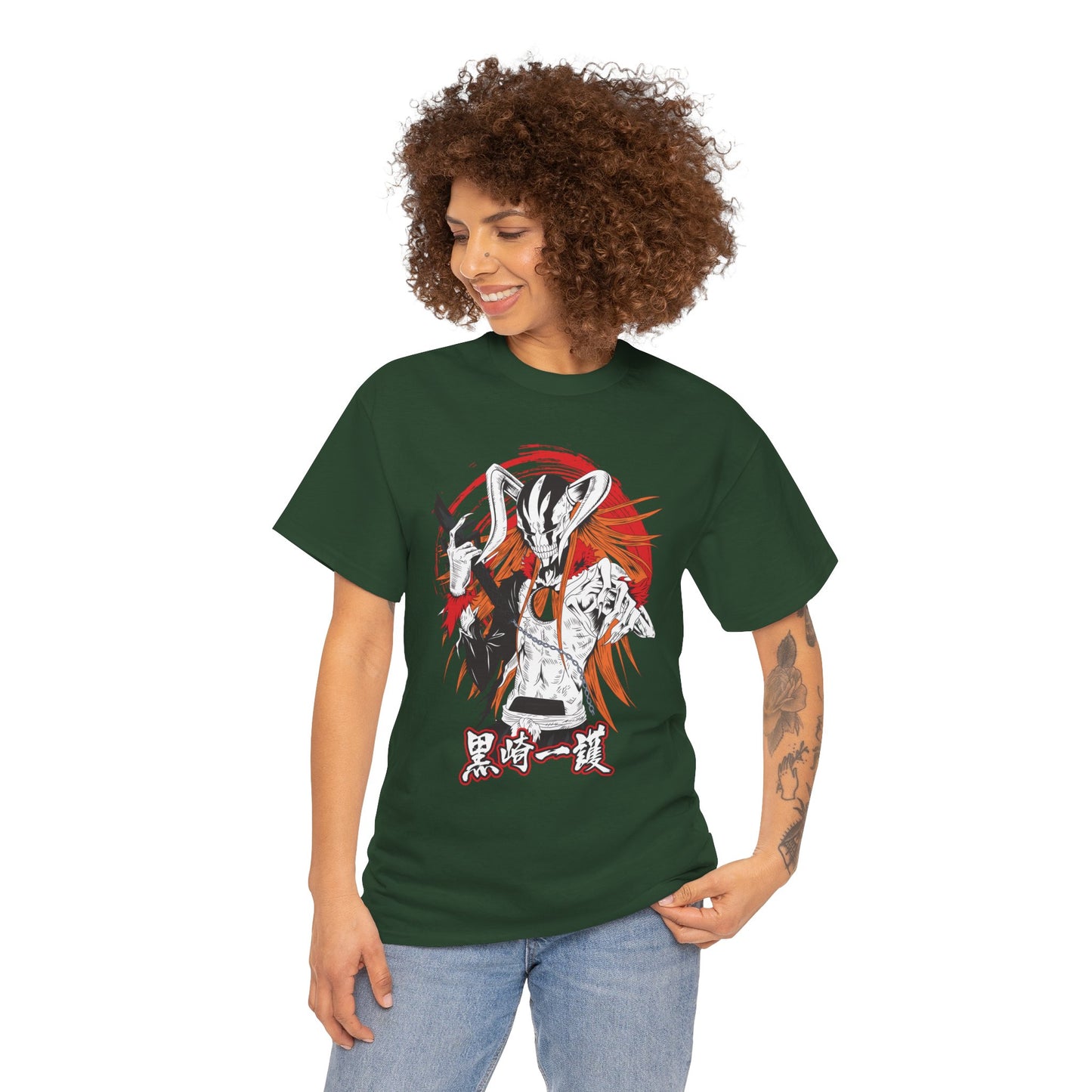 Ichigo Vasto Lorde Unisex Heavy Cotton T-Shirt | Bleach Anime Streetwear Tee