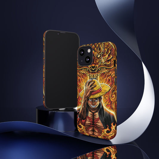 Inferno Pirate King Luffy Double Layered Phone Case