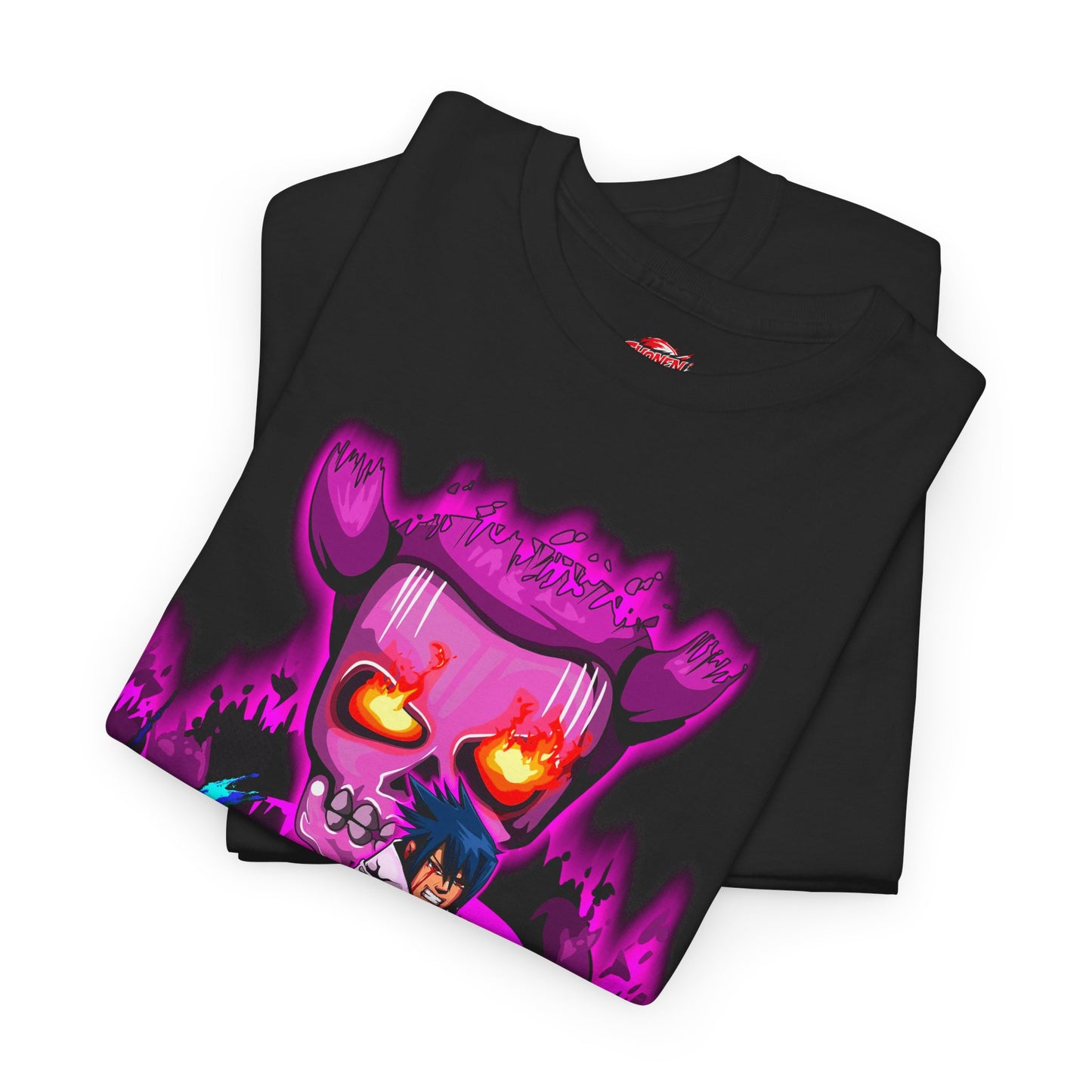 Sasuke Uchiha Susanoo Unisex T-Shirt | Anime-Inspired Streetwear Graphic Tee | Mangekyo Sharingan Uchiha Graphic Shirt | Otaku Manga Tee