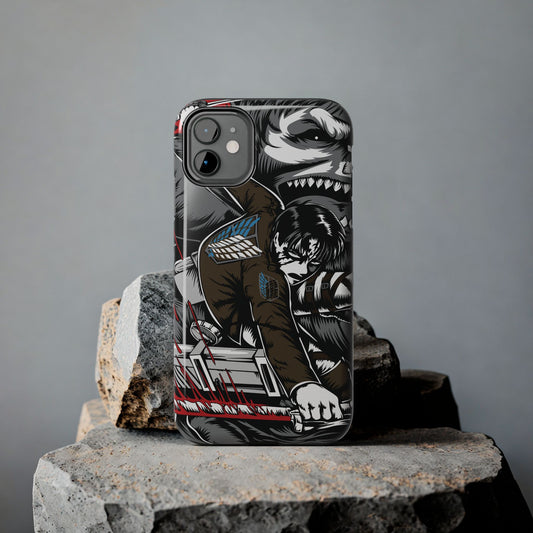 Levi vs Beast Titan Double Layered Phone Case | Attack on Titan-Inspired Protective Anime Case