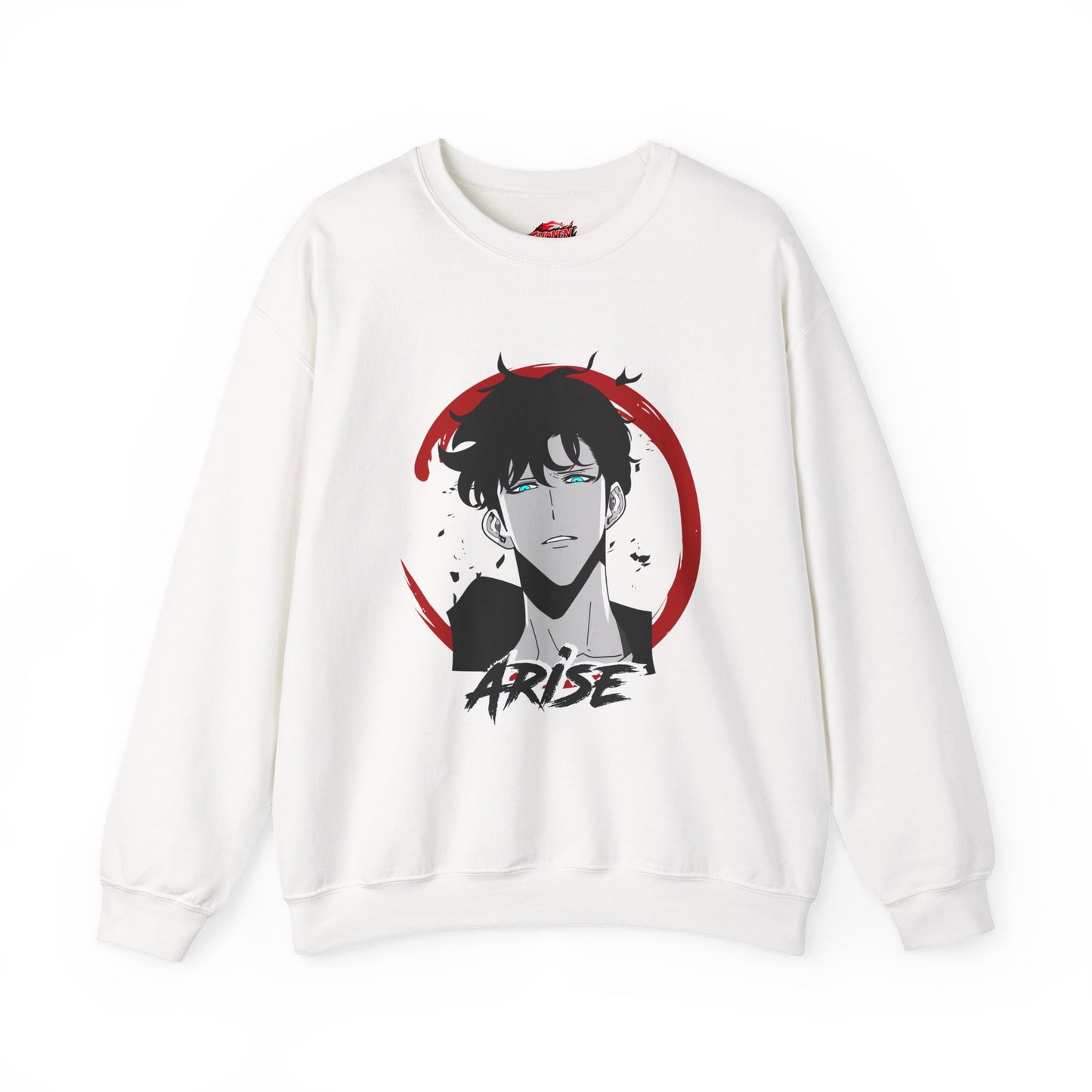 Sung Jinwoo ARISE Shadow Monarch Unisex Heavy Blend Crewneck Sweatshirt | Shadow Army Cute Anime-Inspired Streetwear Graphic Pullover
