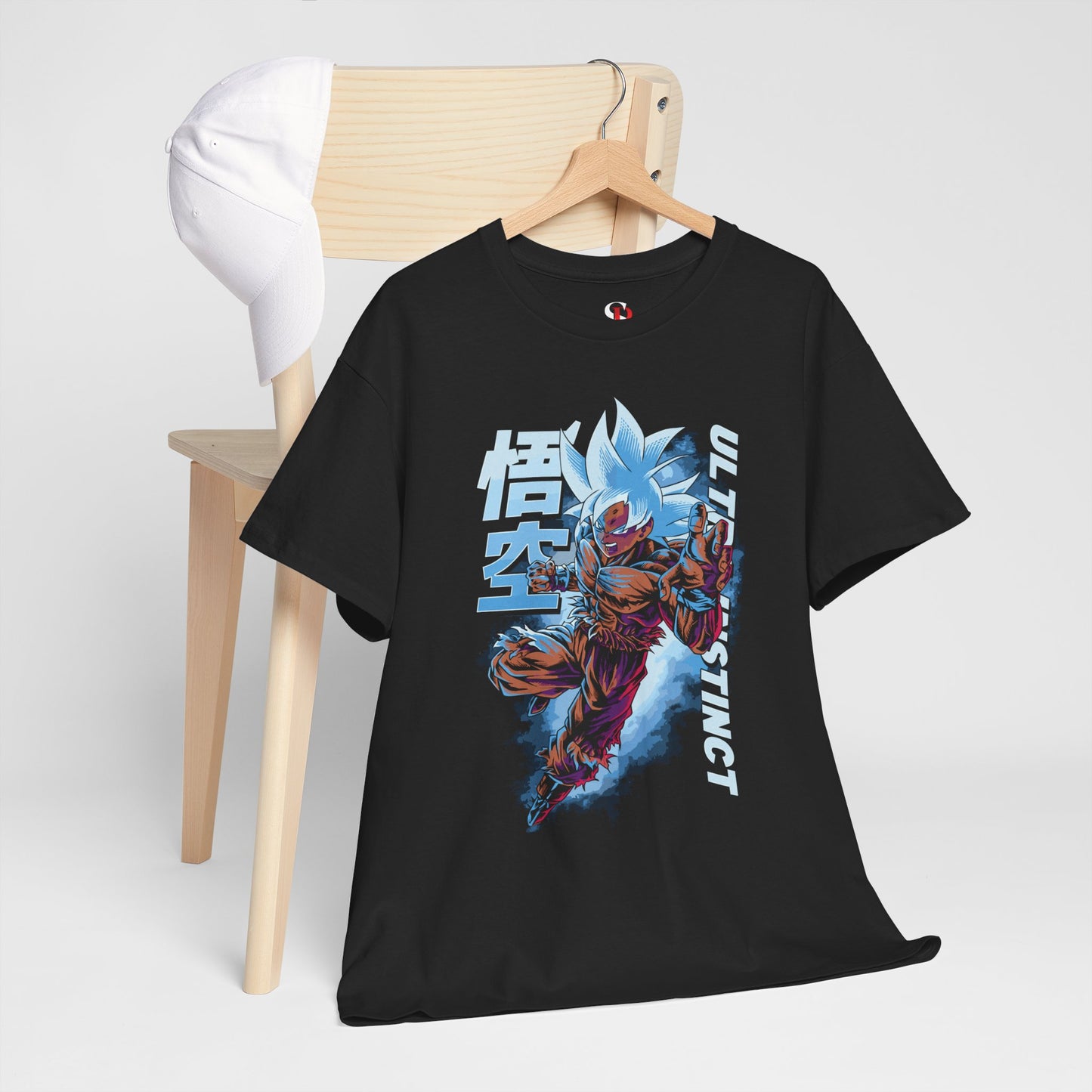 Goku Ultra Instinct Unisex Heavy Cotton T-Shirt | Dragon Ball Super-Inspired Anime Tee