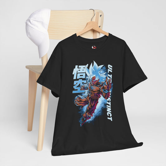 Goku Ultra Instinct Unisex Heavy Cotton T-Shirt | Dragon Ball Super-Inspired Anime Tee