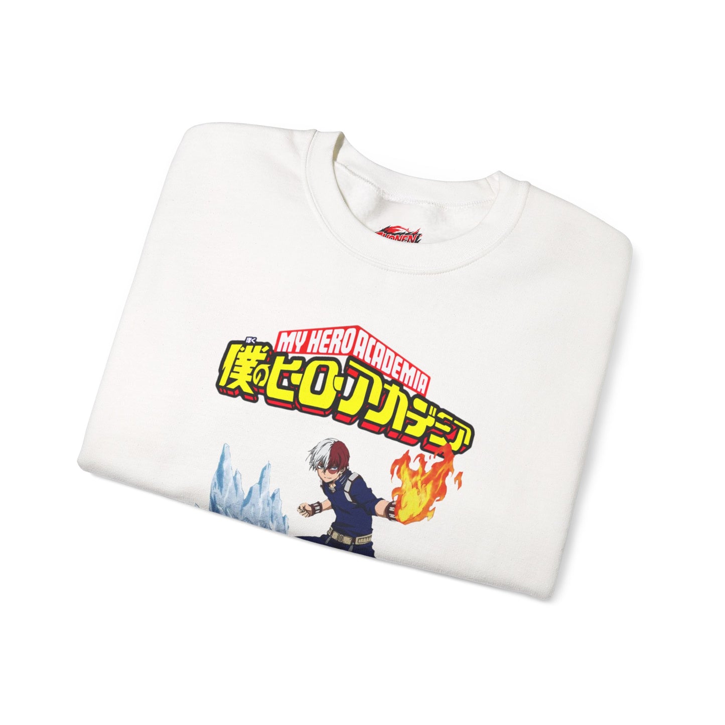 Shoto Todoroki Unisex Heavy Blend Crewneck Sweatshirt | Anime-Inspired Streetwear Pullover