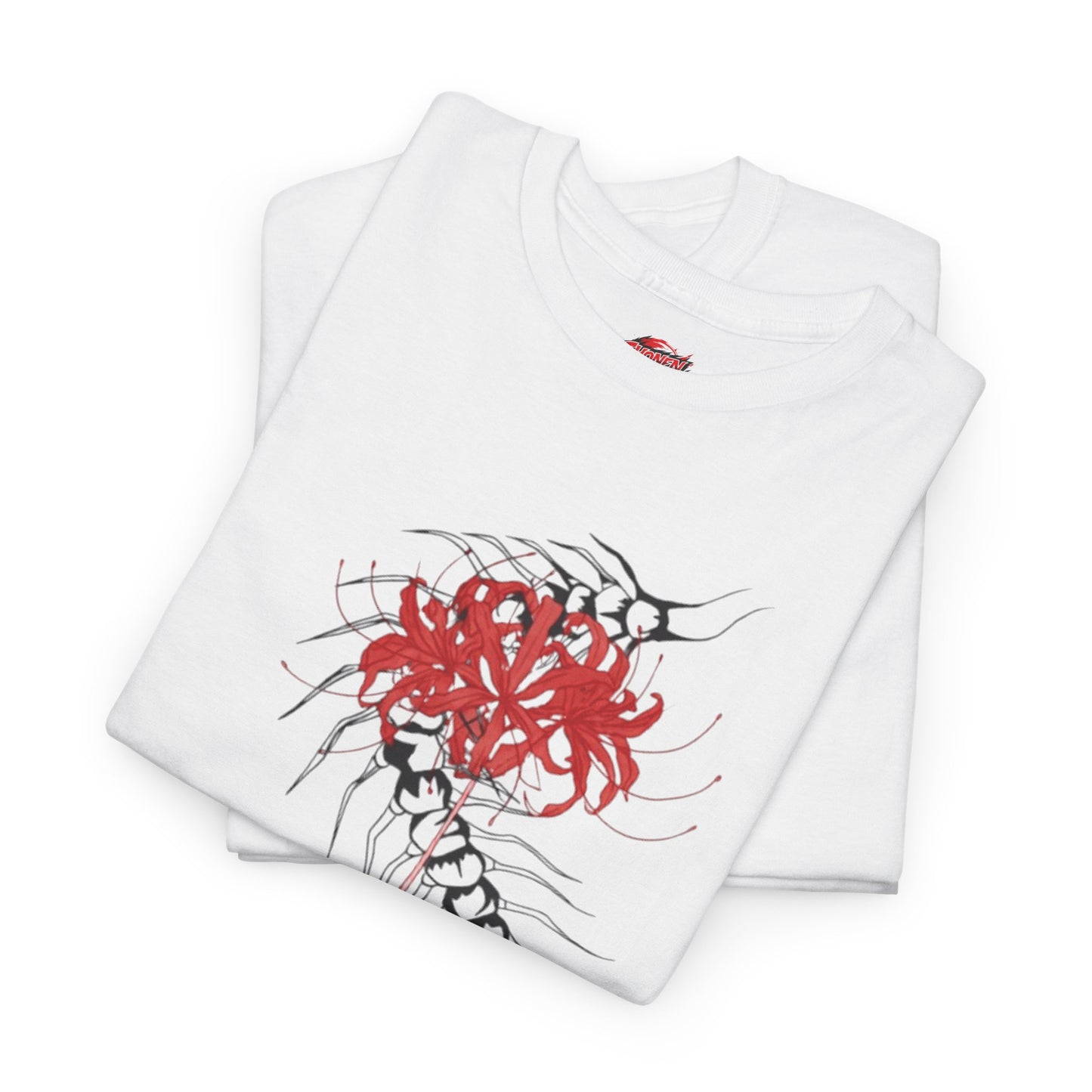 Kaneki Centipede Graphic Personalizable Unisex Heavy Cotton T-Shirt | Tokyo Ghoul Anime Streetwear Tee