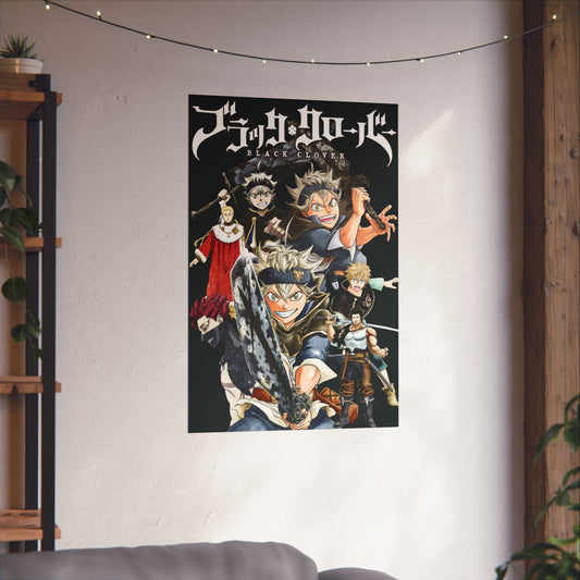 Black Bulls & Julius Matte Vertical Poster | Black Clover Anime Wall Art