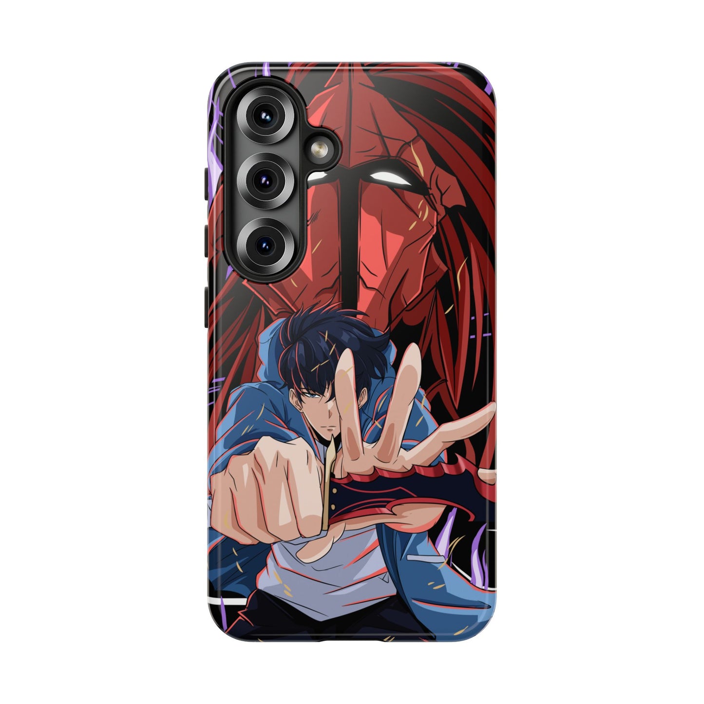 Sung Jin-Woo Igris’ Command Double Layered Phone Case | Shadow Army Anime-Inspired Protective Case for iPhone & Samsung