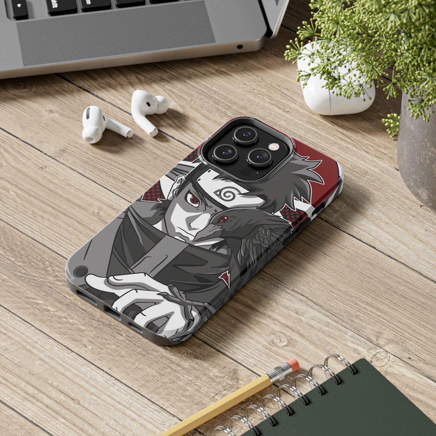 Shisui Uchiha Kotoamatsukami Phone Case | Anime-Inspired Protective Case | Mangekyo Sharingan iPhone & Samsung Cover | Otaku Manga Case