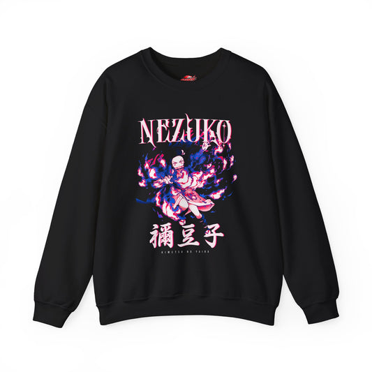 Nezuko Exploding Blood Crewneck | Unisex Anime-Inspired Sweatshirt