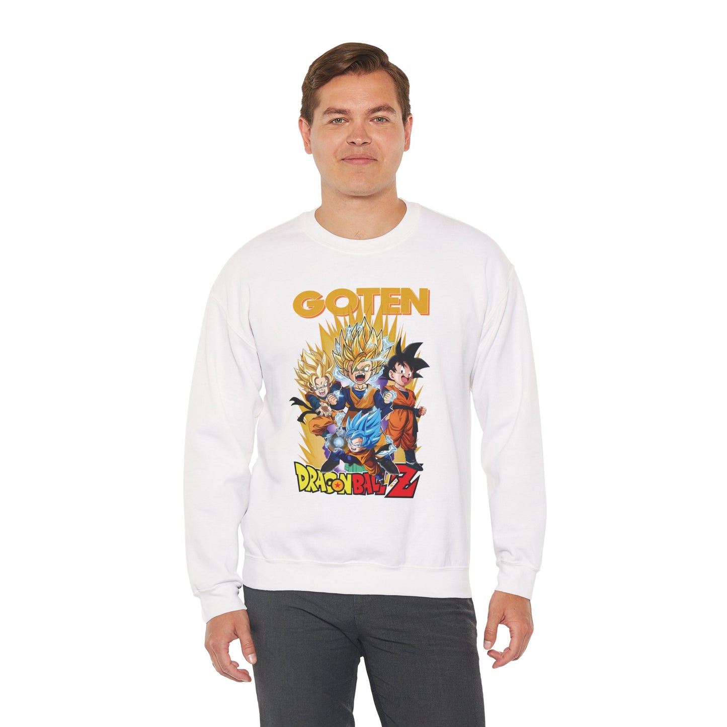 Goten “Next Gen Saiyan” Unisex Heavy Crewneck | Dragon Ball Z Streetwear Sweatshirt