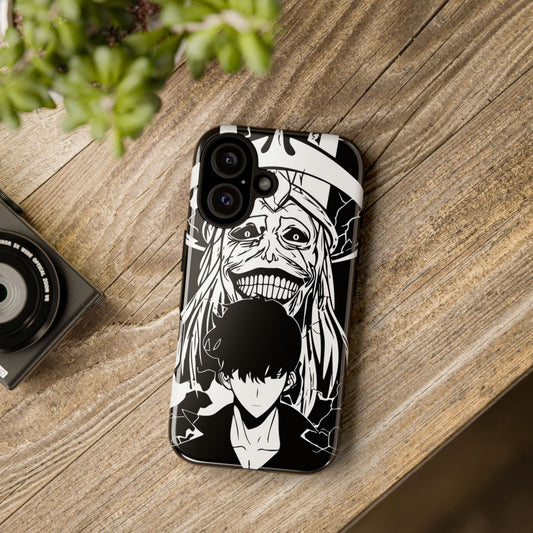 Sung Jinwoo vs Statue of God VI Double Layered Phone Case | Anime-Inspired Protective Case | Shadow Monarch iPhone & Samsung Cover