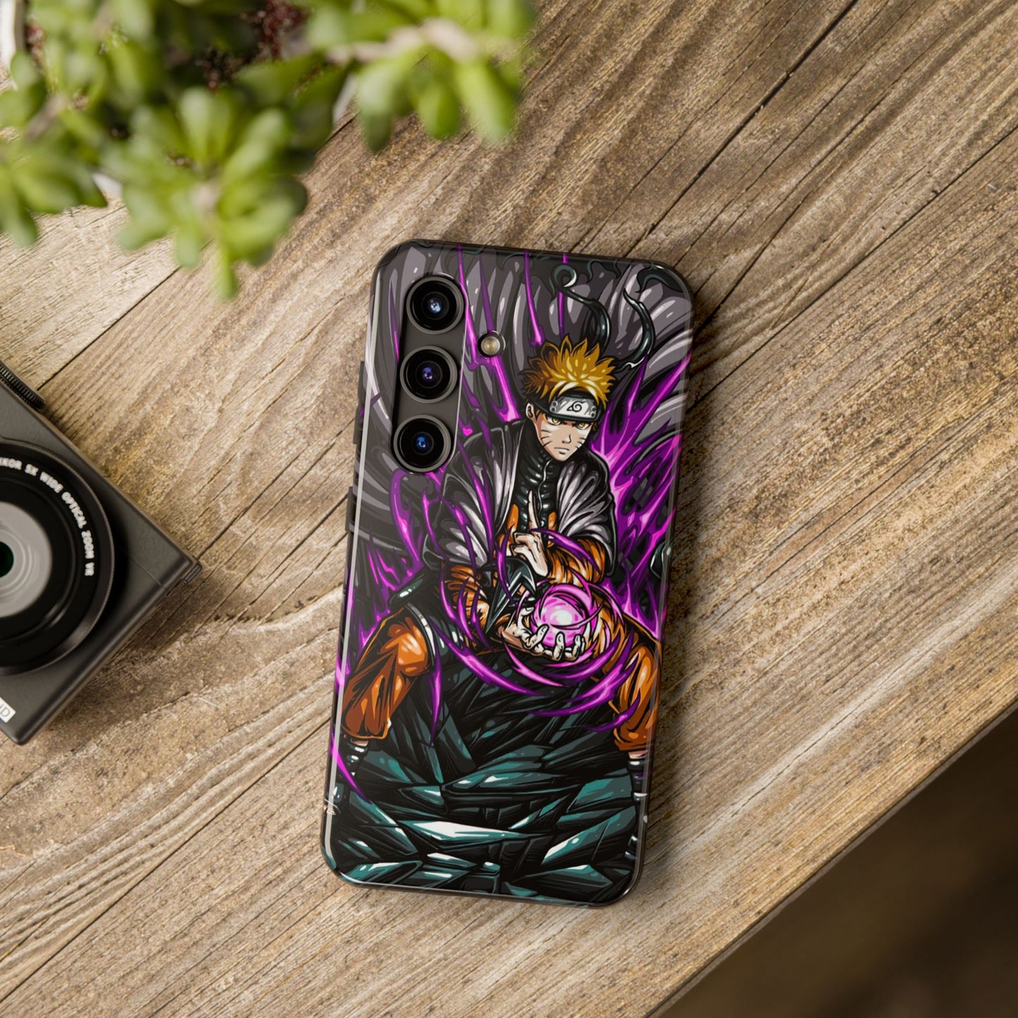Rasengan Revenant Phone Case | Anime-Inspired Protective Case | Dark Shinobi iPhone & Samsung Cover | Otaku Manga Case