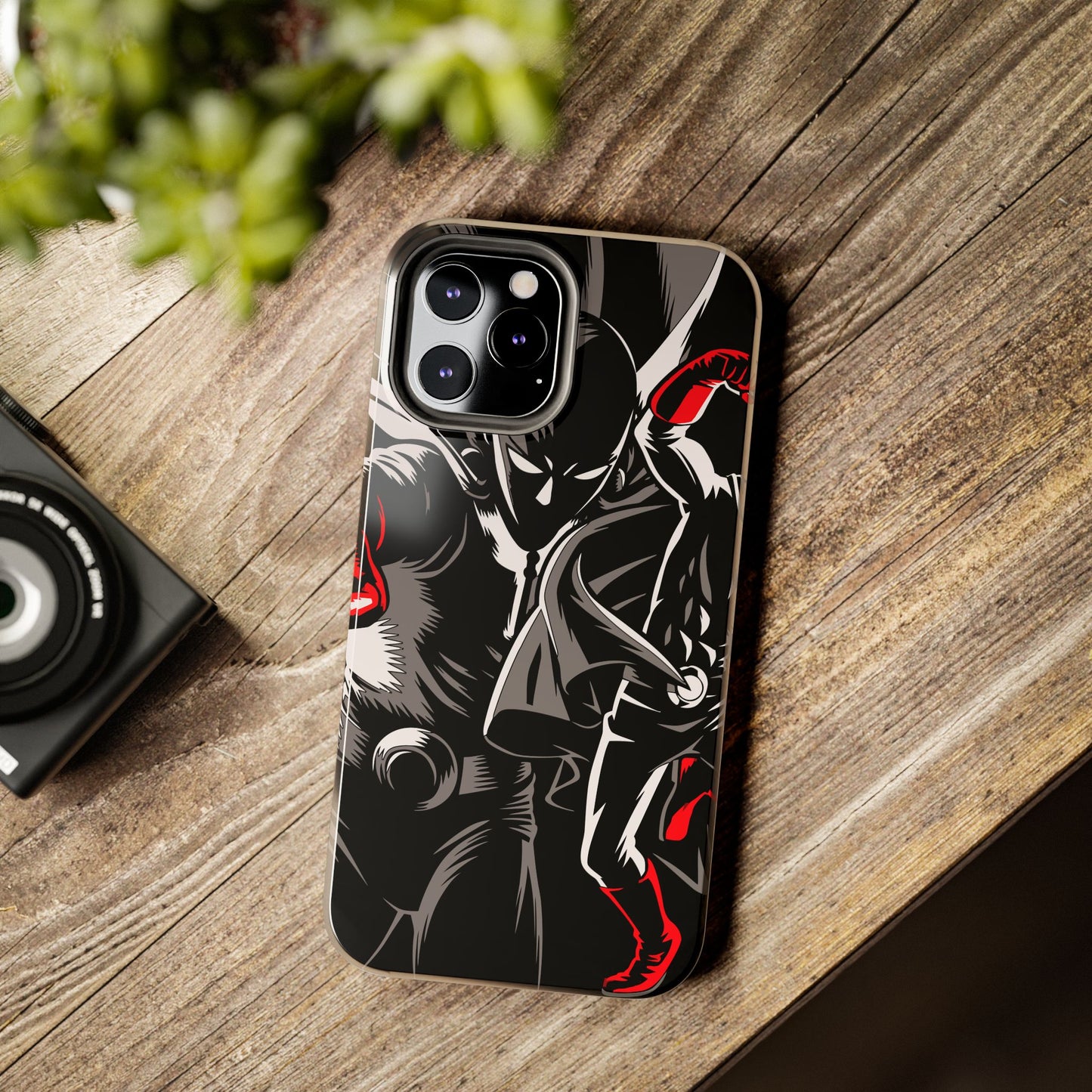 Saitama Serious Punch Anime Phone Case | Anime-Inspired Protective Cover | Double Layer iPhone & Samsung Case