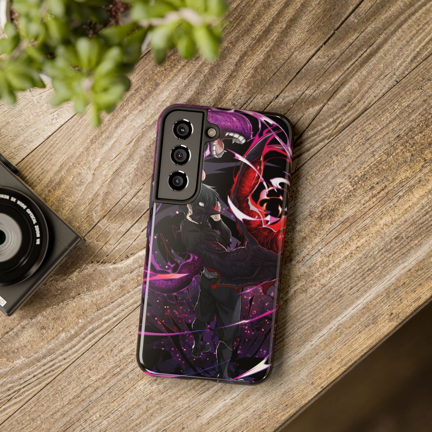 Ken Kaneki Chimera Kagune Double Layered Phone Case | Anime-Inspired Protective Case | Dark Otaku Phone Case for iPhone & Samsung
