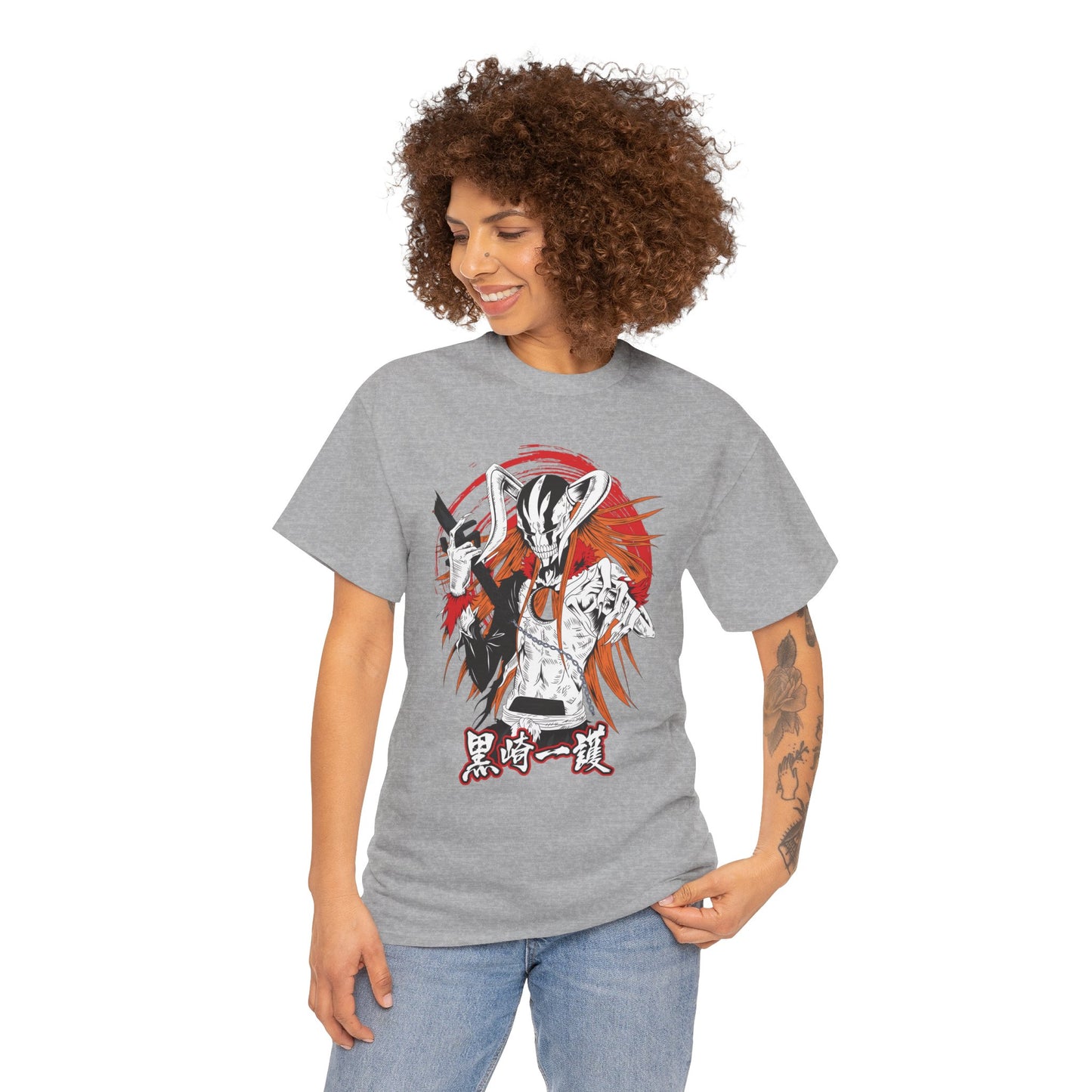 Ichigo Vasto Lorde Unisex Heavy Cotton T-Shirt | Bleach Anime Streetwear Tee