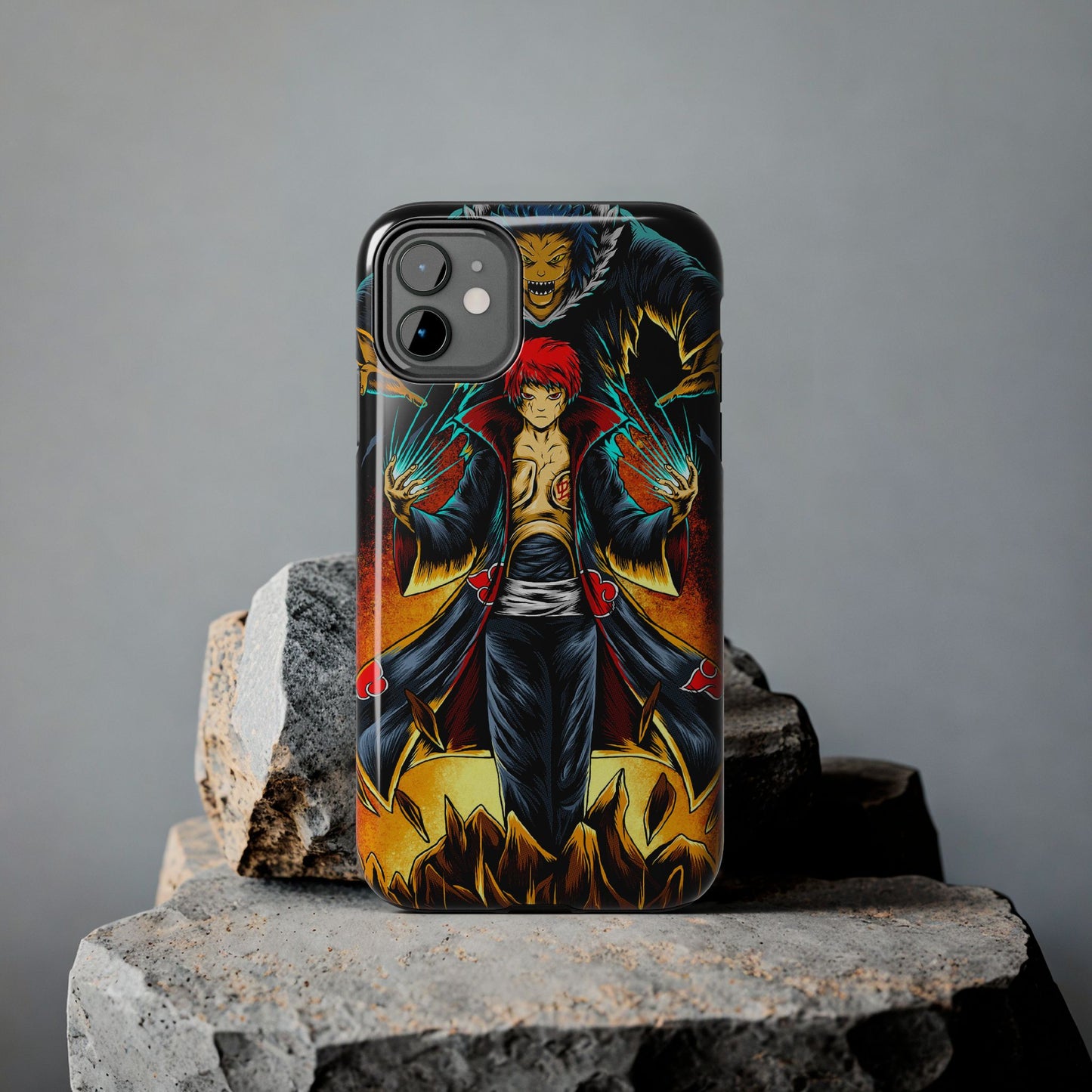 Puppet Master Sasori Phone Case | Akatsuki Anime-Inspired Protective Case | Red Sand Villain iPhone & Samsung Cover | Otaku Manga Case