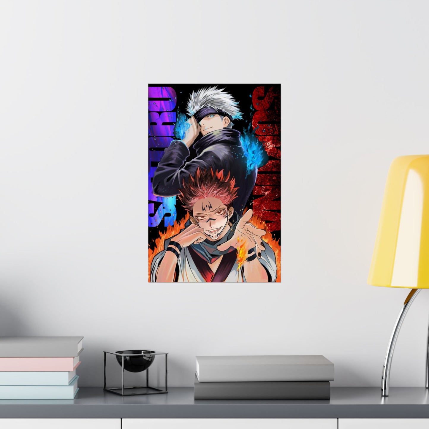 Satoru Gojo x Sukuna Matte Poster | Anime-Inspired Wall Art | Strongest Sorcerer vs King of Curses Anime Decor