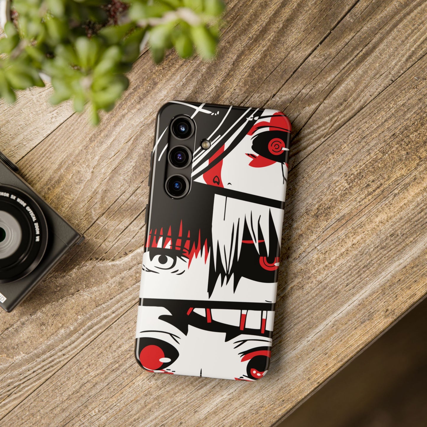 Crimson Gaze Double Layered Phone Case | Anime Protective Case | Kaneki Dark Otaku Phone Cover