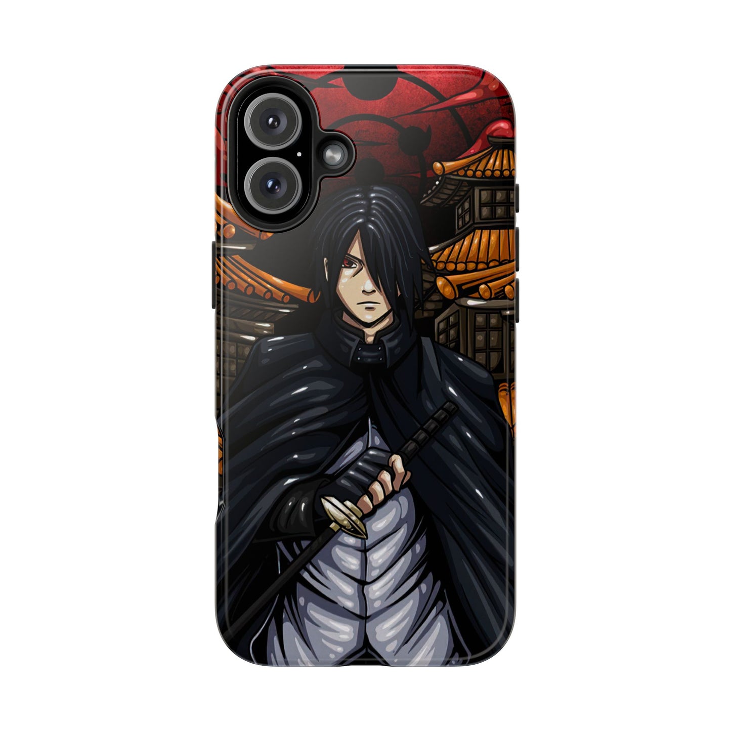 Sasuke Uchiha Infinite Tsukuyomi Phone Case | Anime-Inspired Protective Case | Mangekyo Sharingan Uchiha iPhone & Samsung Cover | Otaku Manga Case